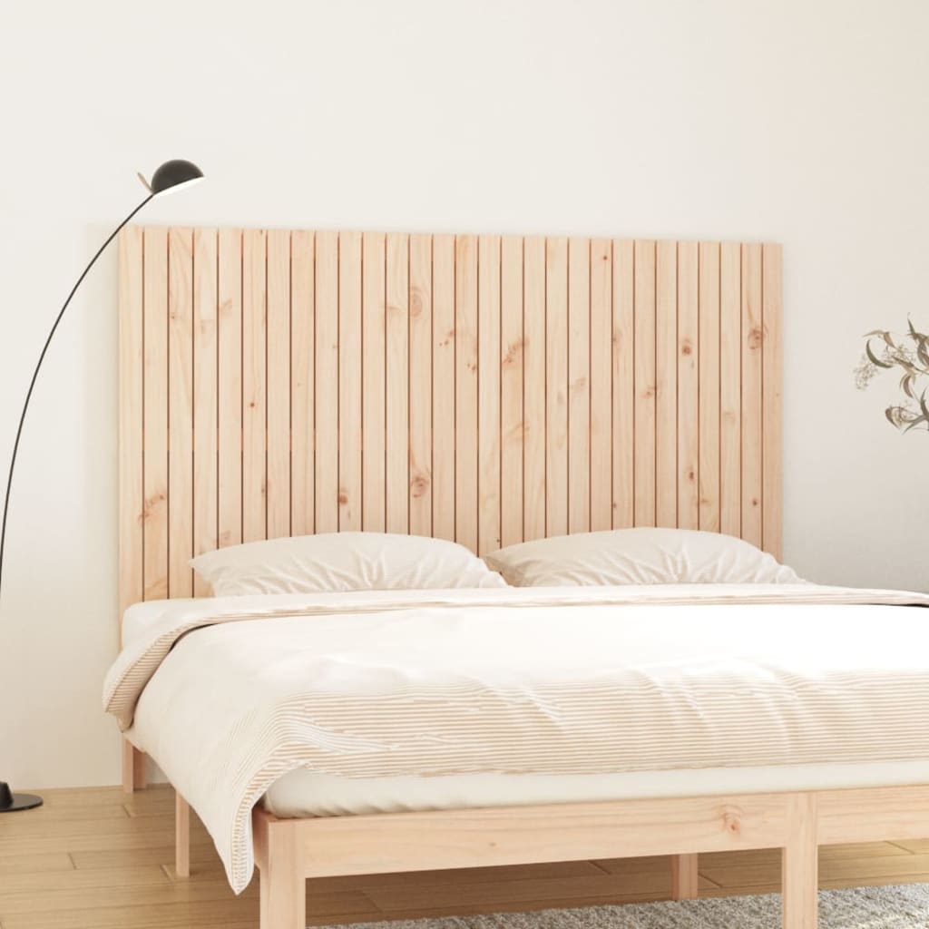 Wall Headboard 59.5X3X90 Cm Solid Wood Pine