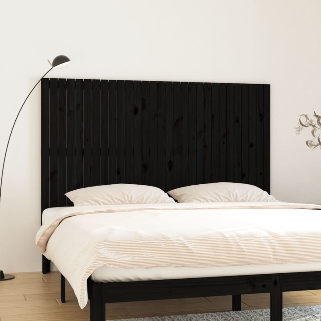 Wall Headboard 59.5X3X90 Cm Solid Wood Pine