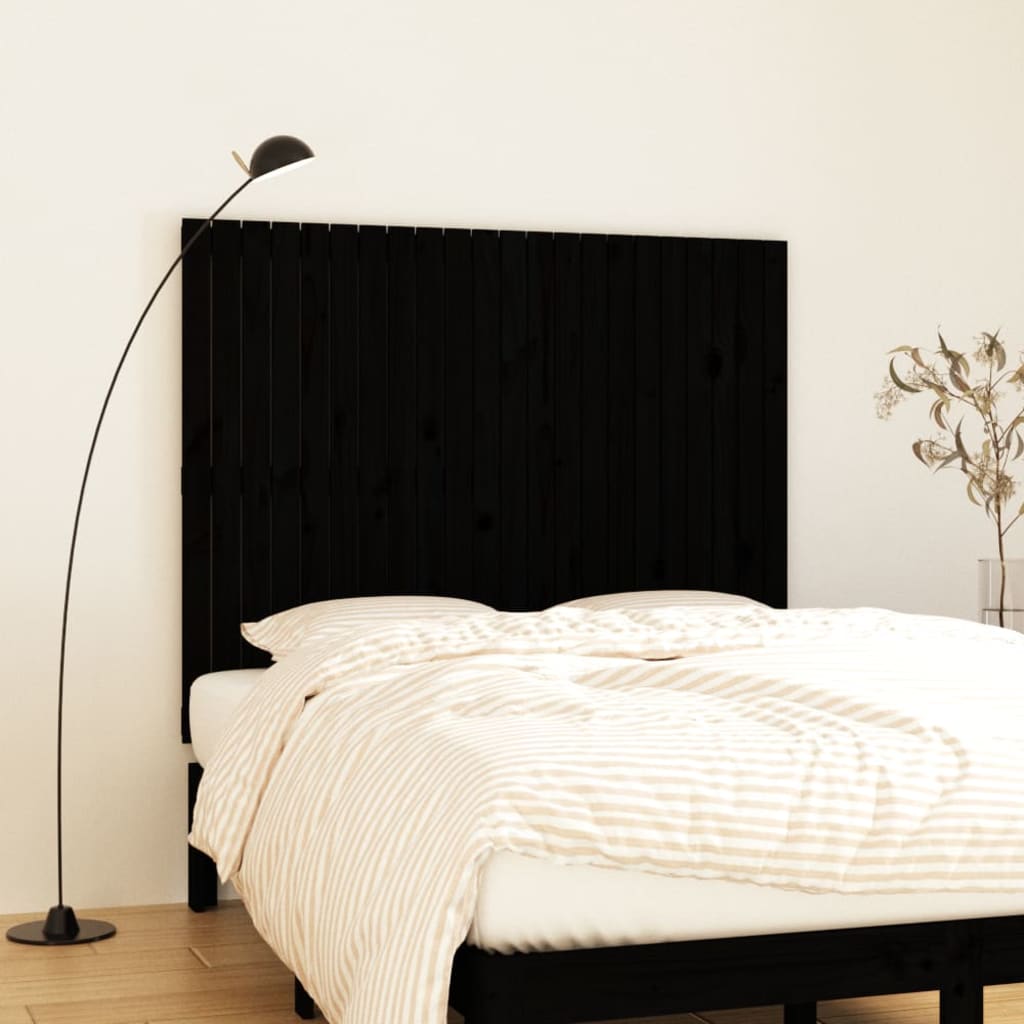 Wall Headboard 59.5X3X90 Cm Solid Wood Pine