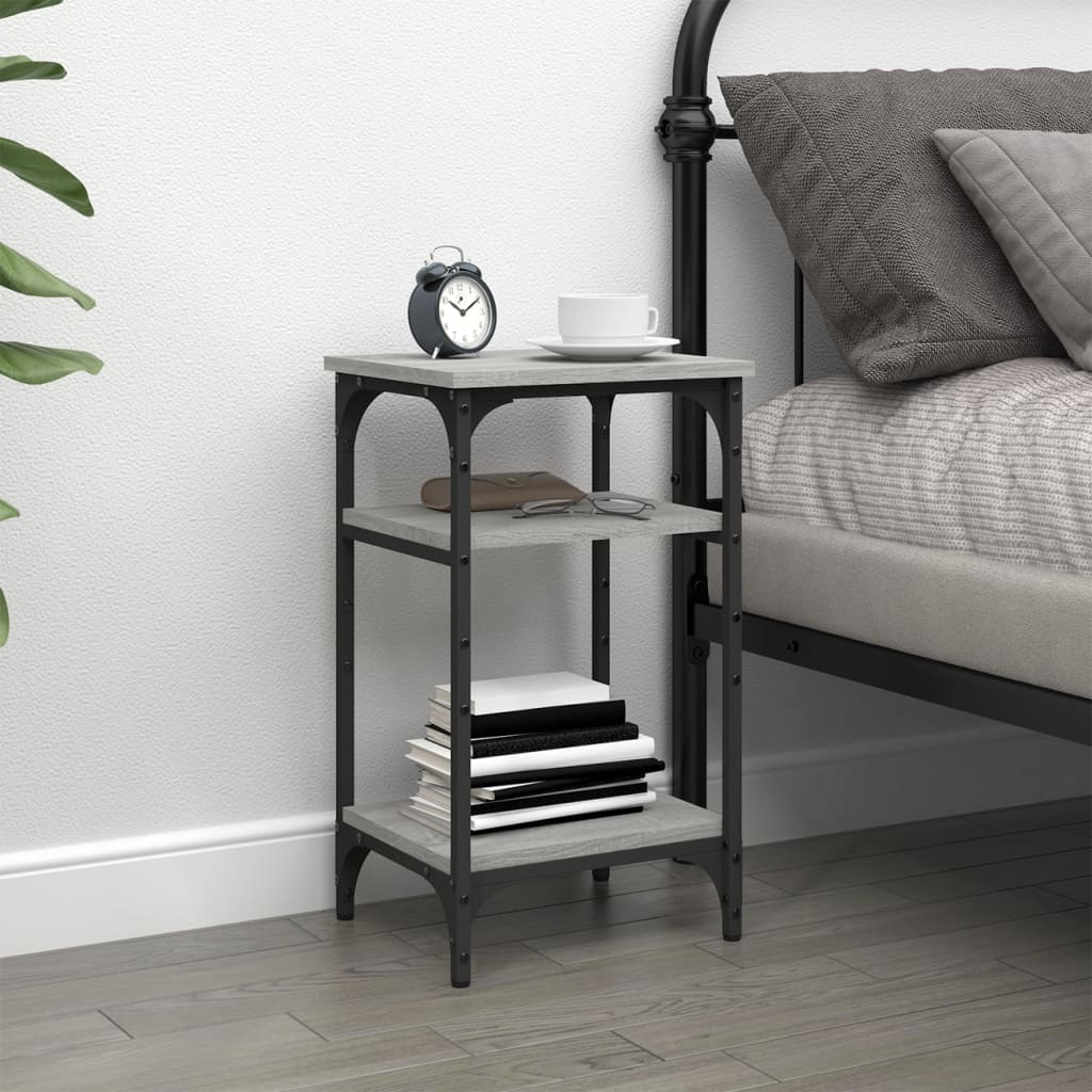 Side Table Grey Sonoma 35x30x60 cm Engineered Wood