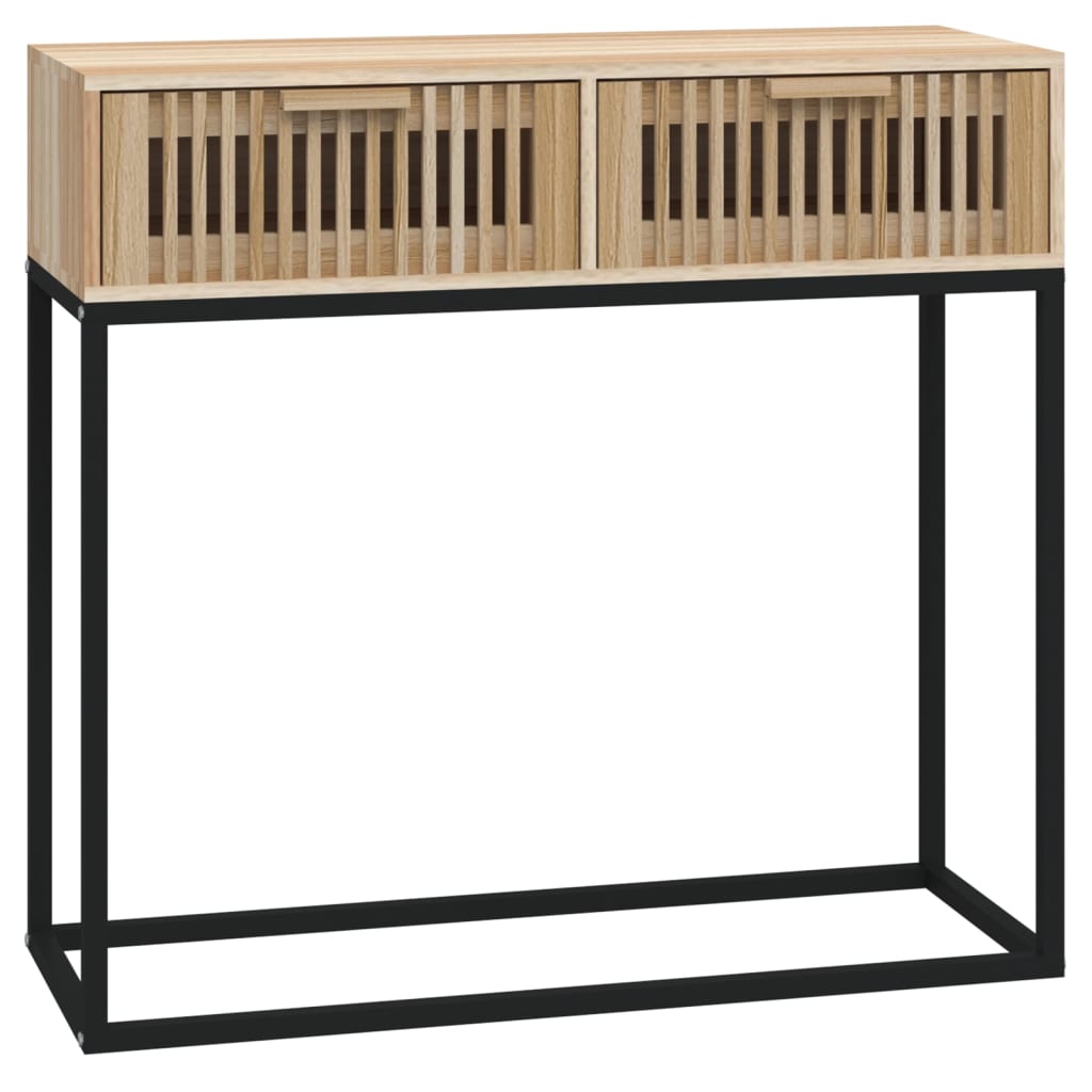 Console Table 80x30x75 cm Engineered Wood and Iron