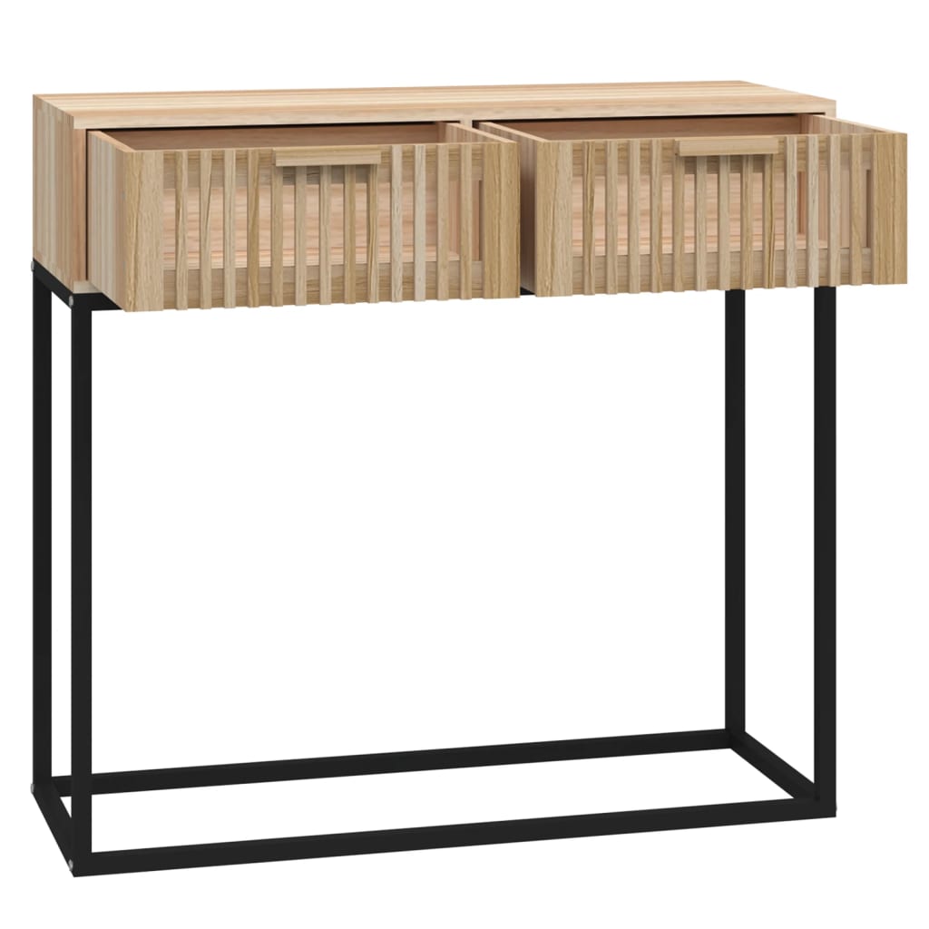 Console Table 80x30x75 cm Engineered Wood and Iron