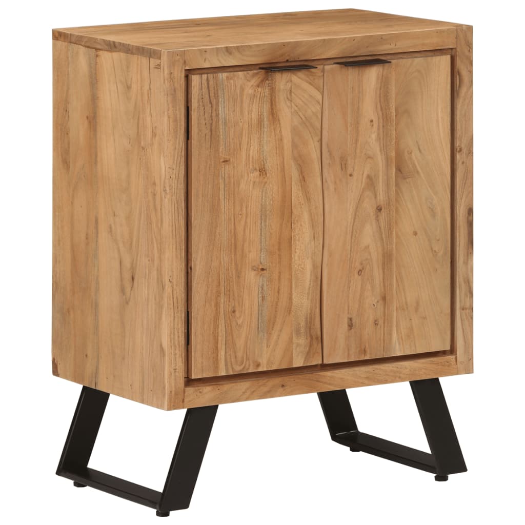 Sideboard With 2 Doors 55X36X72 Cm Solid Wood Acacia