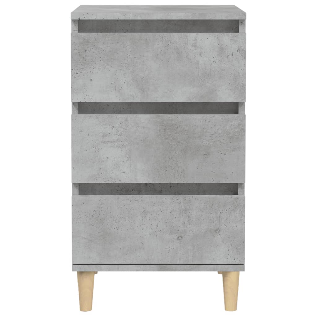 Bedside Cabinet Concrete Grey 40x35x70 cm Engineered Wood