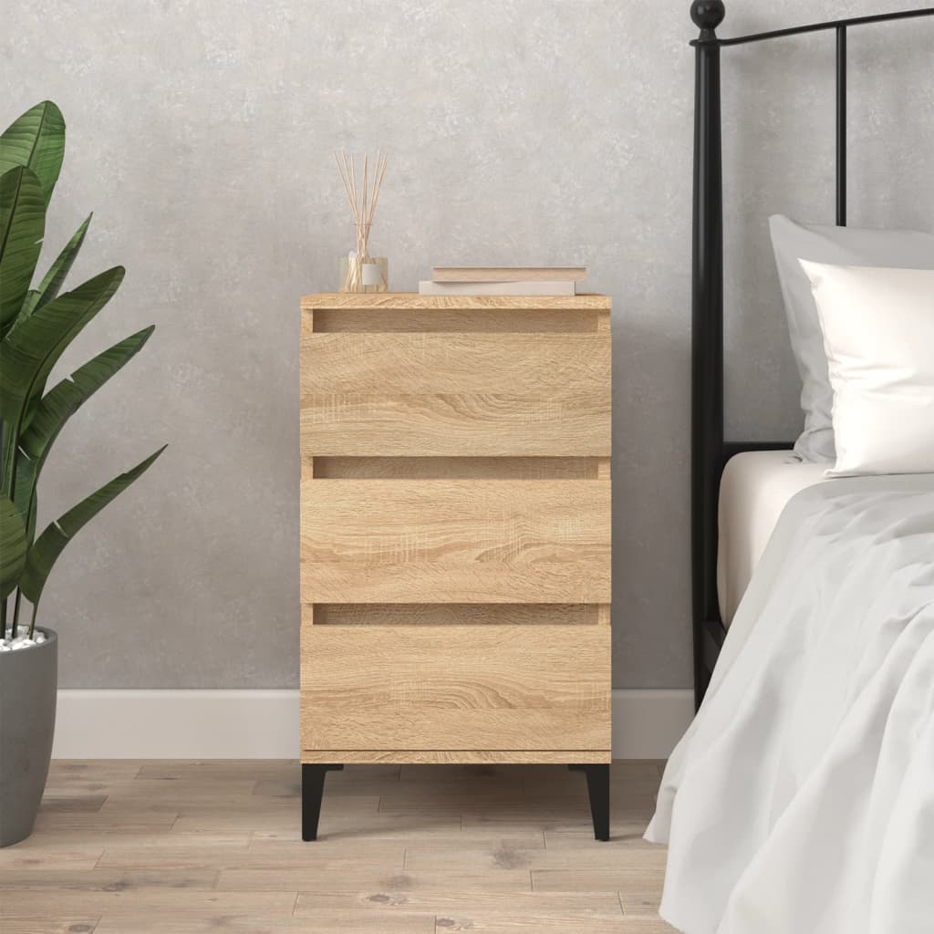 Bedside Cabinet Sonoma Oak 40x35x70 cm Engineered Wood