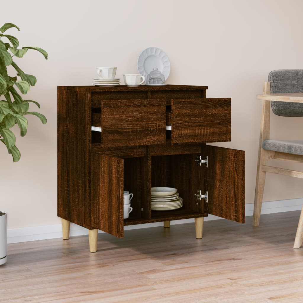 Sideboard Brown Oak 60x35x70 cm Engineered Wood