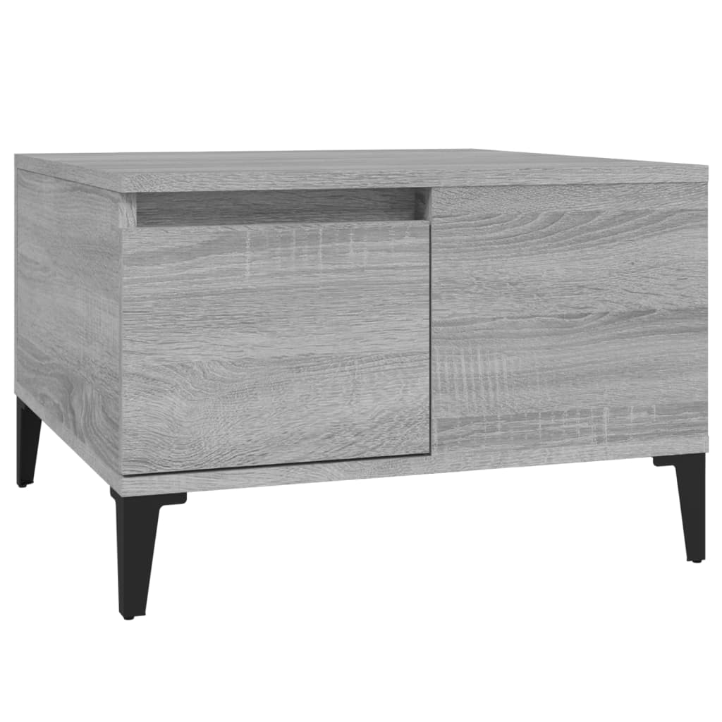 Coffee Table Grey Sonoma 55x55x36.5 cm Engineered Wood