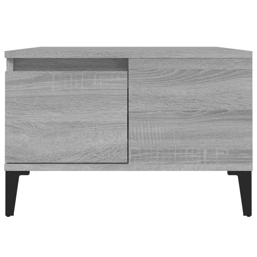 Coffee Table Grey Sonoma 55x55x36.5 cm Engineered Wood