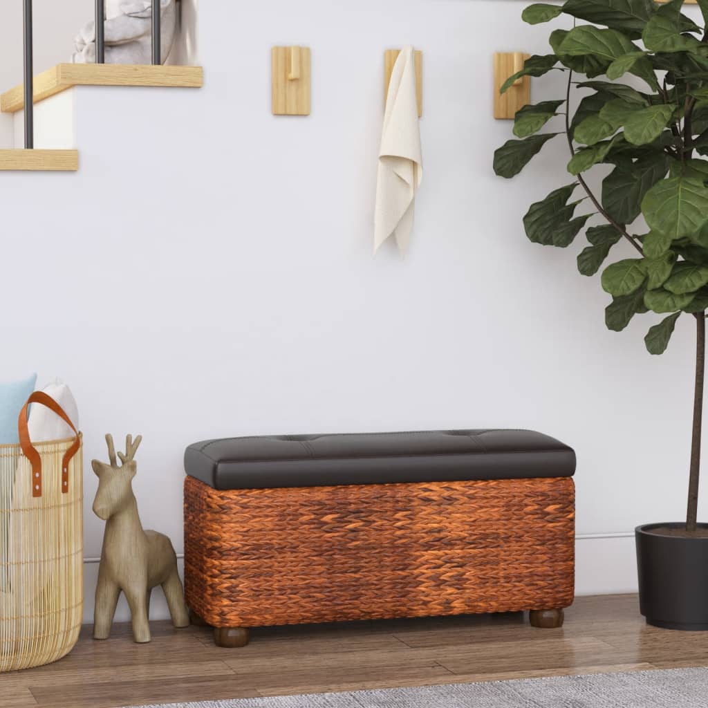 Storage Benches 2 Pcs With Cushion 69 Cm Cattail