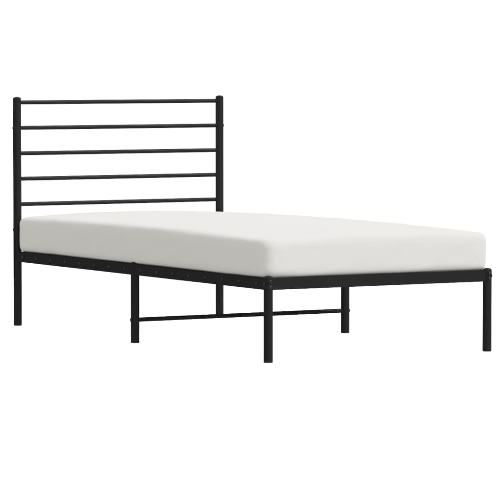 Metal Bed Frame 92X187 Cm Single Size