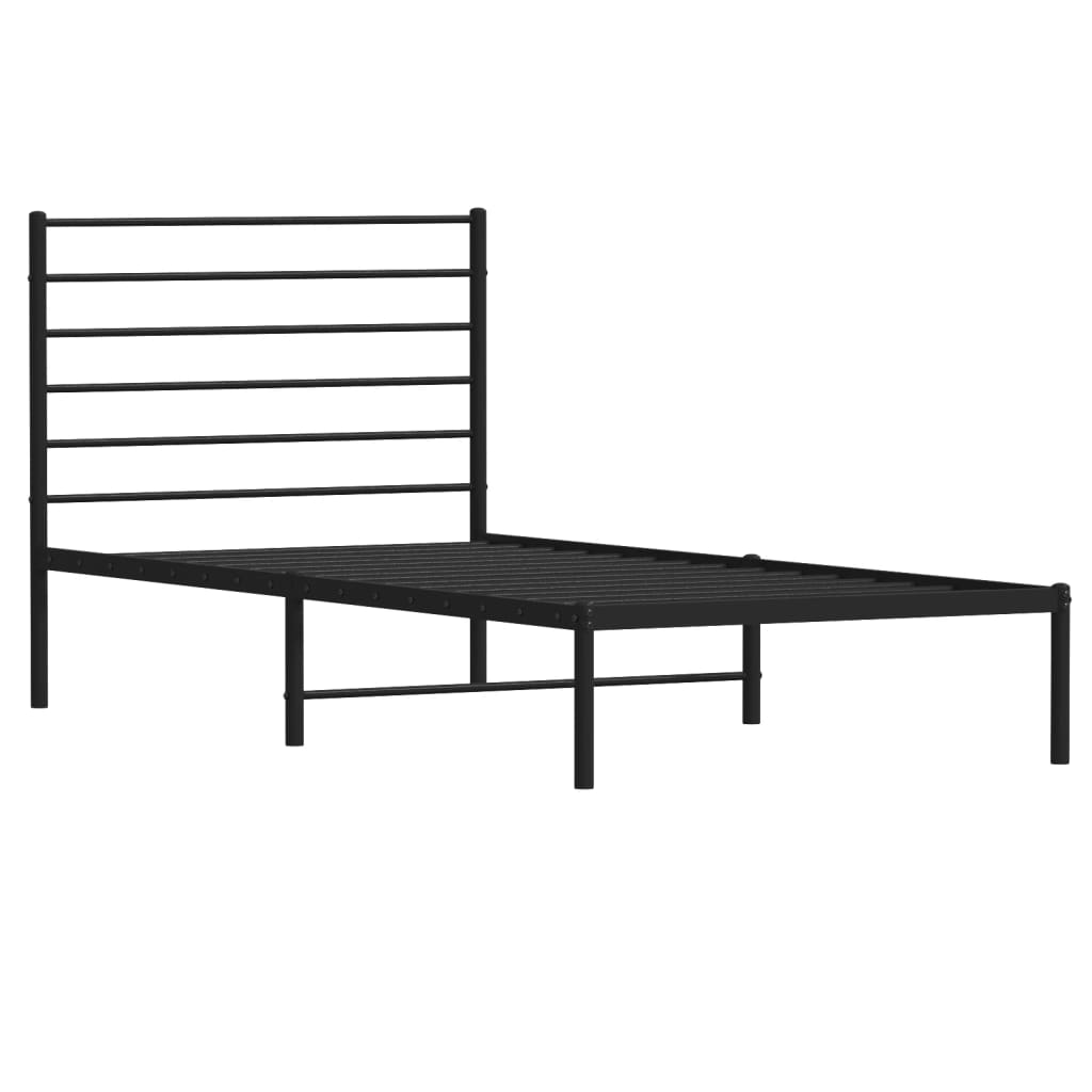 Metal Bed Frame 92X187 Cm Single Size