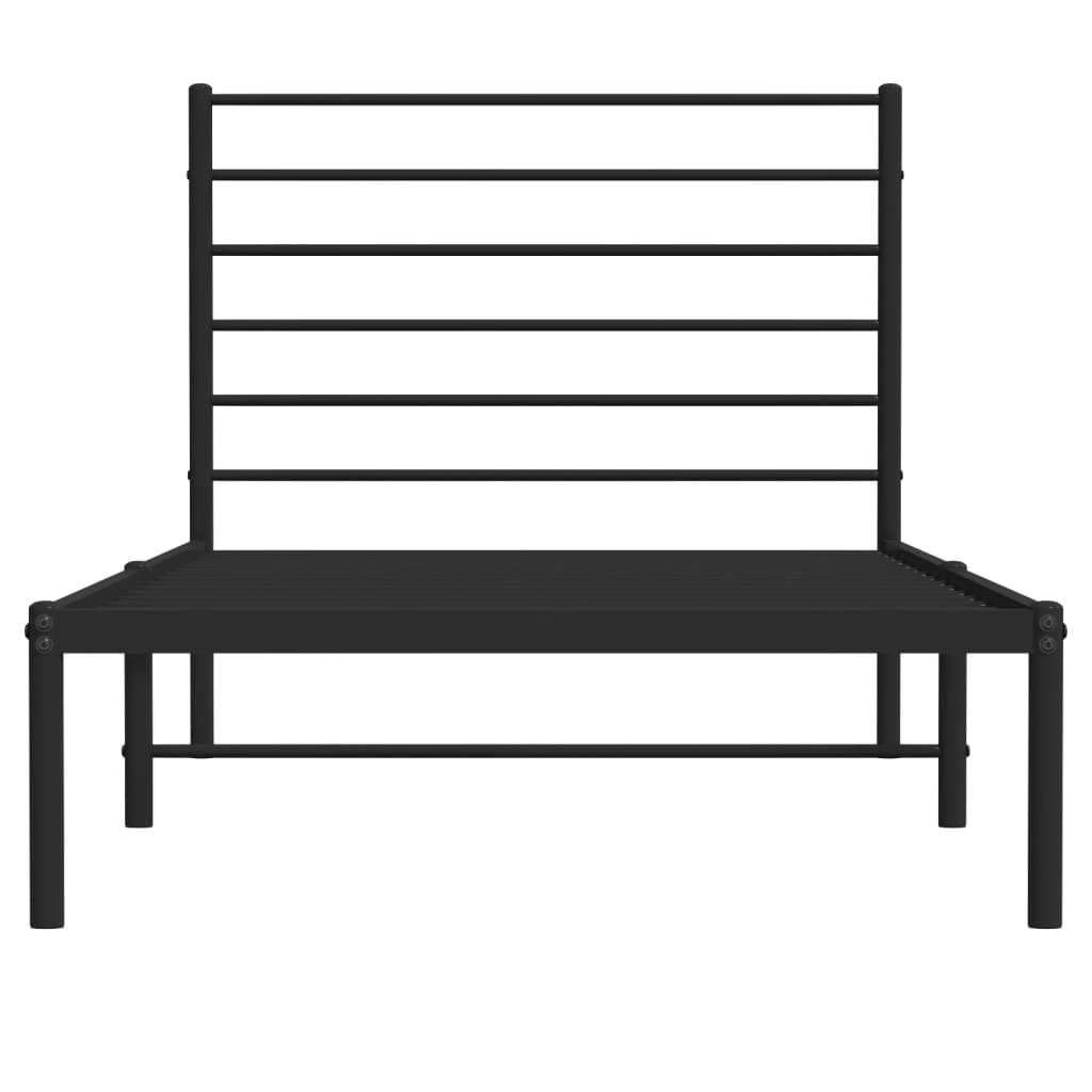 Metal Bed Frame 92X187 Cm Single Size