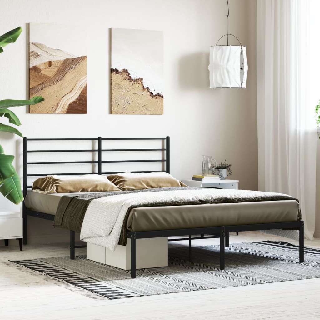 Metal Bed Frame 92X187 Cm Single Size