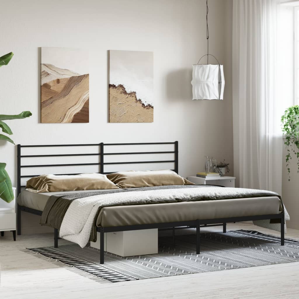 Metal Bed Frame 92X187 Cm Single Size