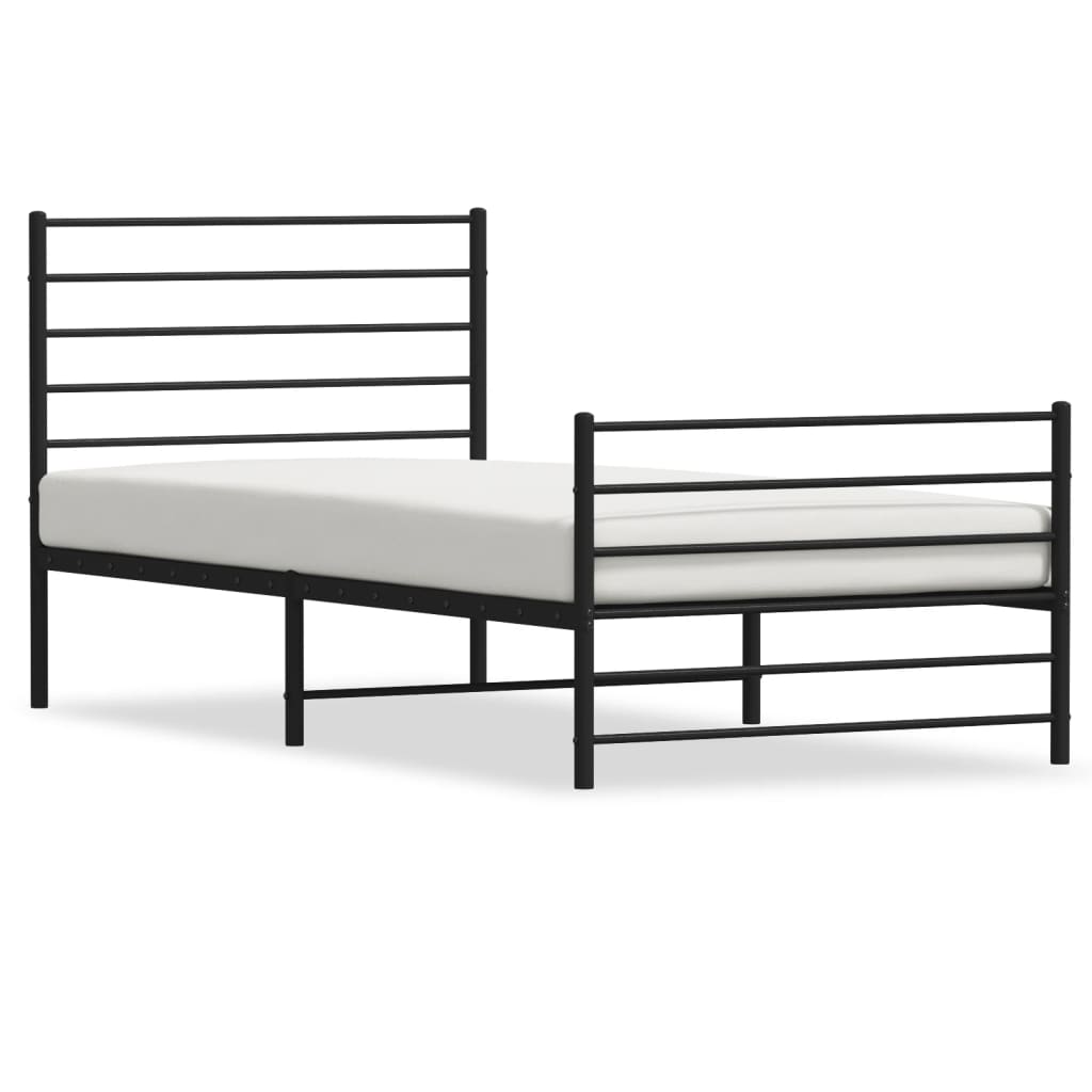 Metal Bed Frame 92X187 Cm Single Size