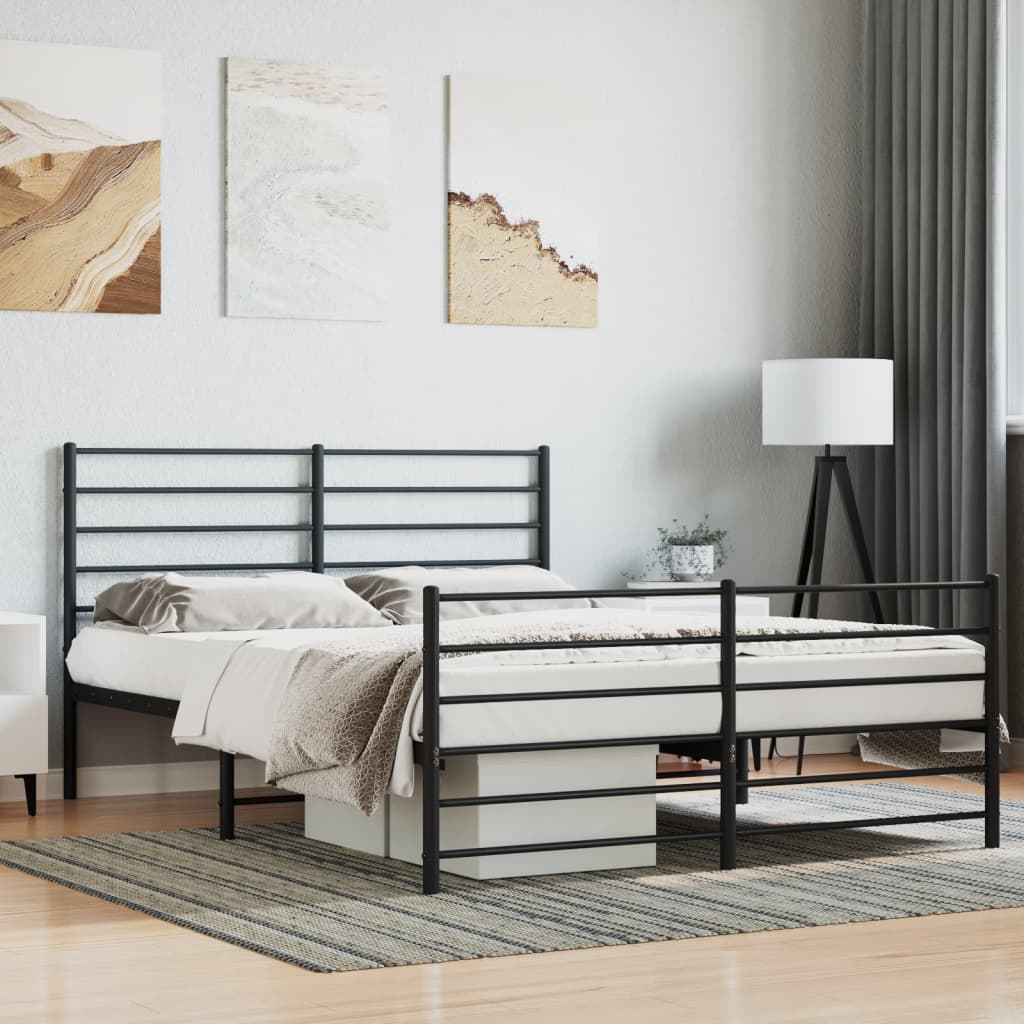 Metal Bed Frame 92X187 Cm Single Size