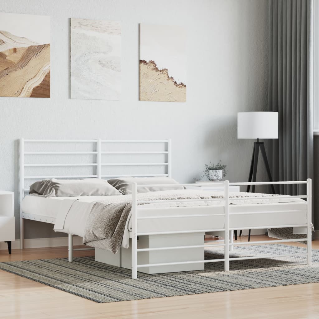 Metal Bed Frame 92X187 Cm Single Size