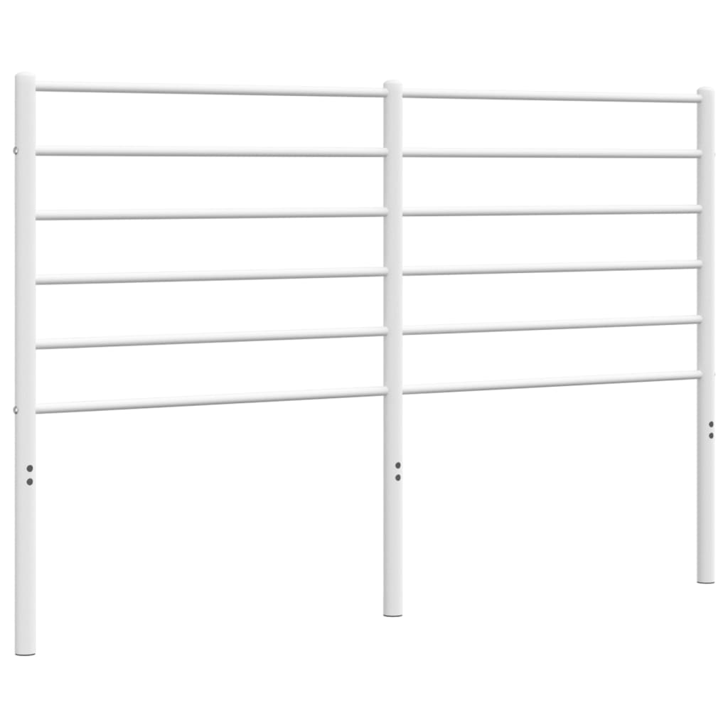 Metal Headboard White 152 cm