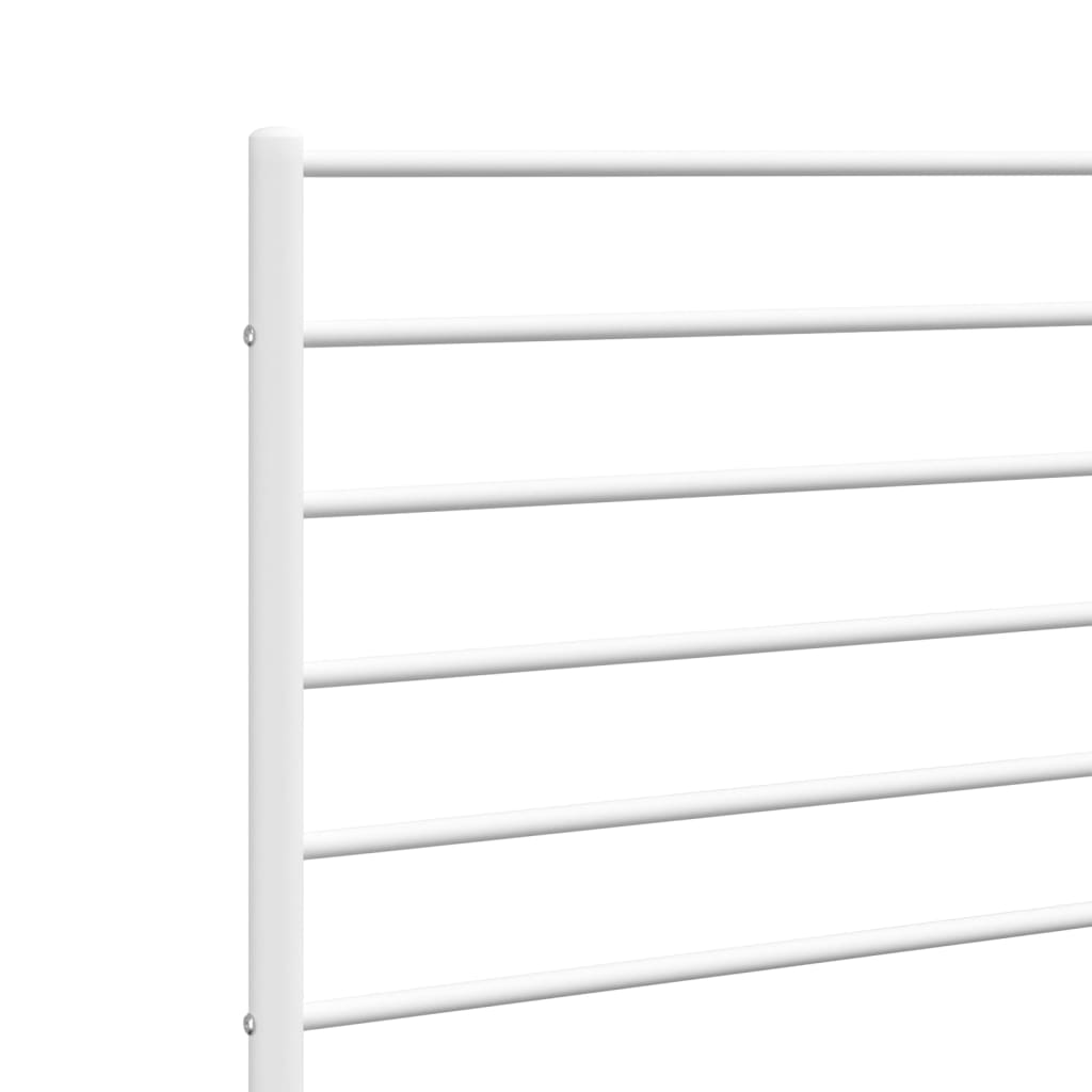 Metal Headboard White 152 cm