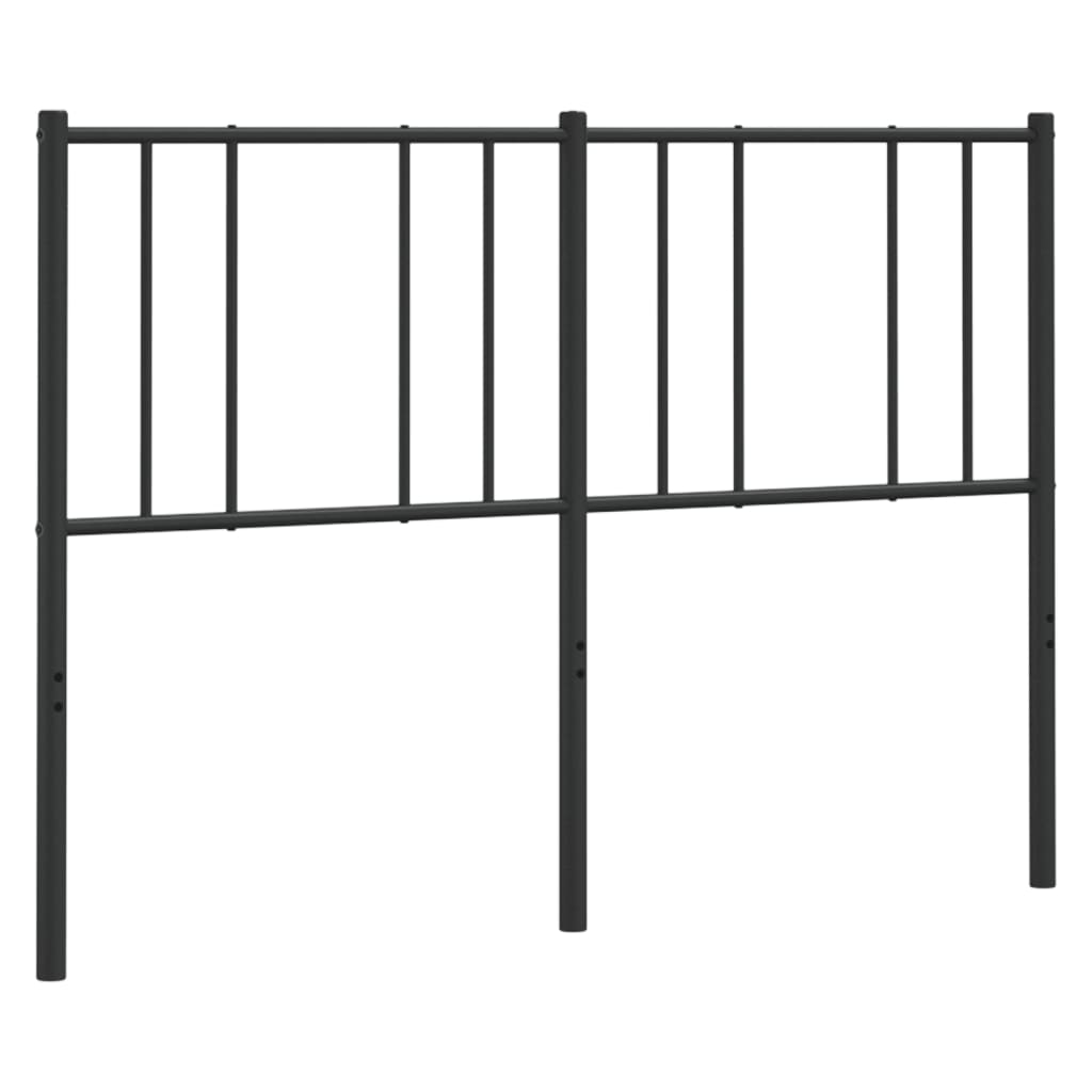 Metal Headboard Black 152 cm