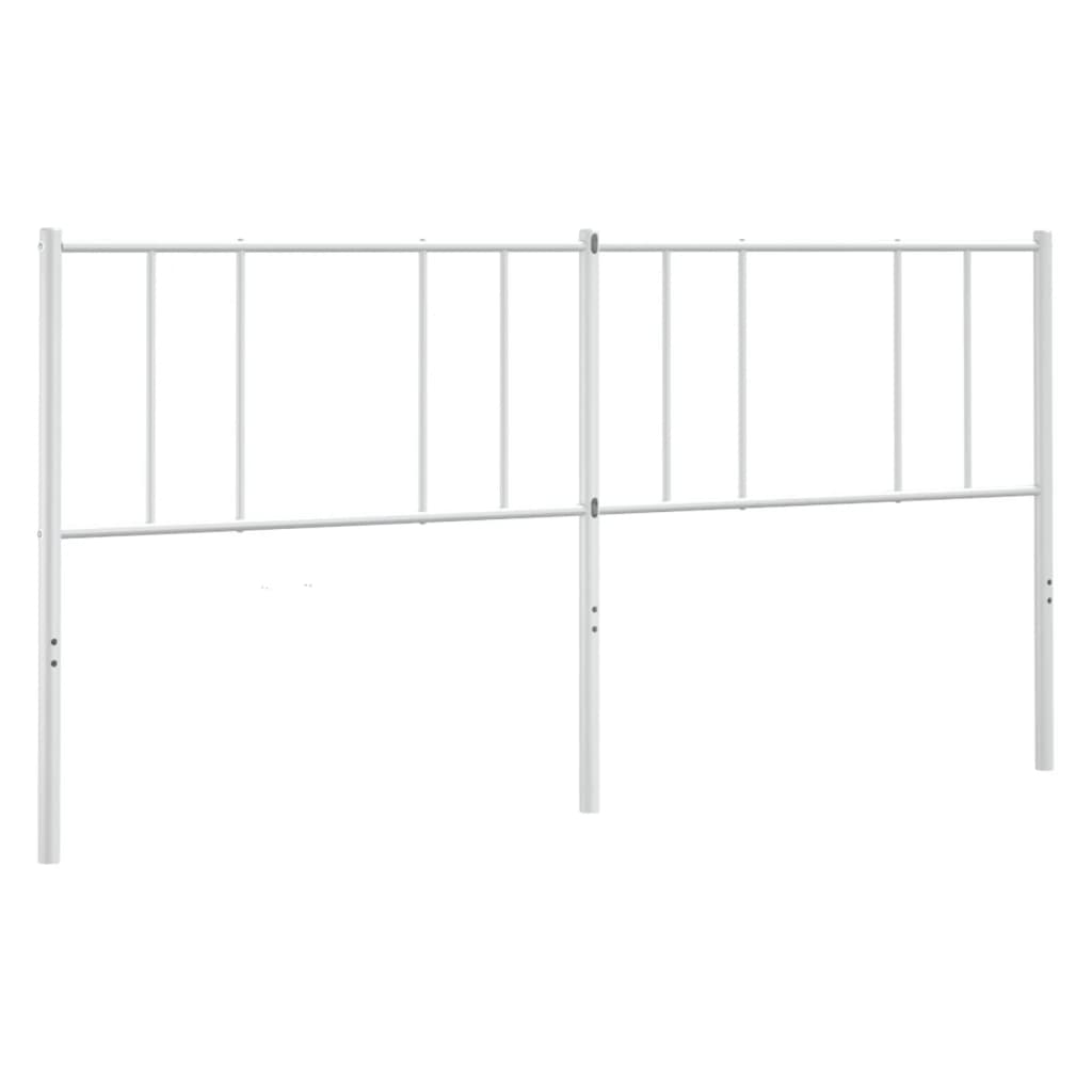 Metal Headboard White 183 cm