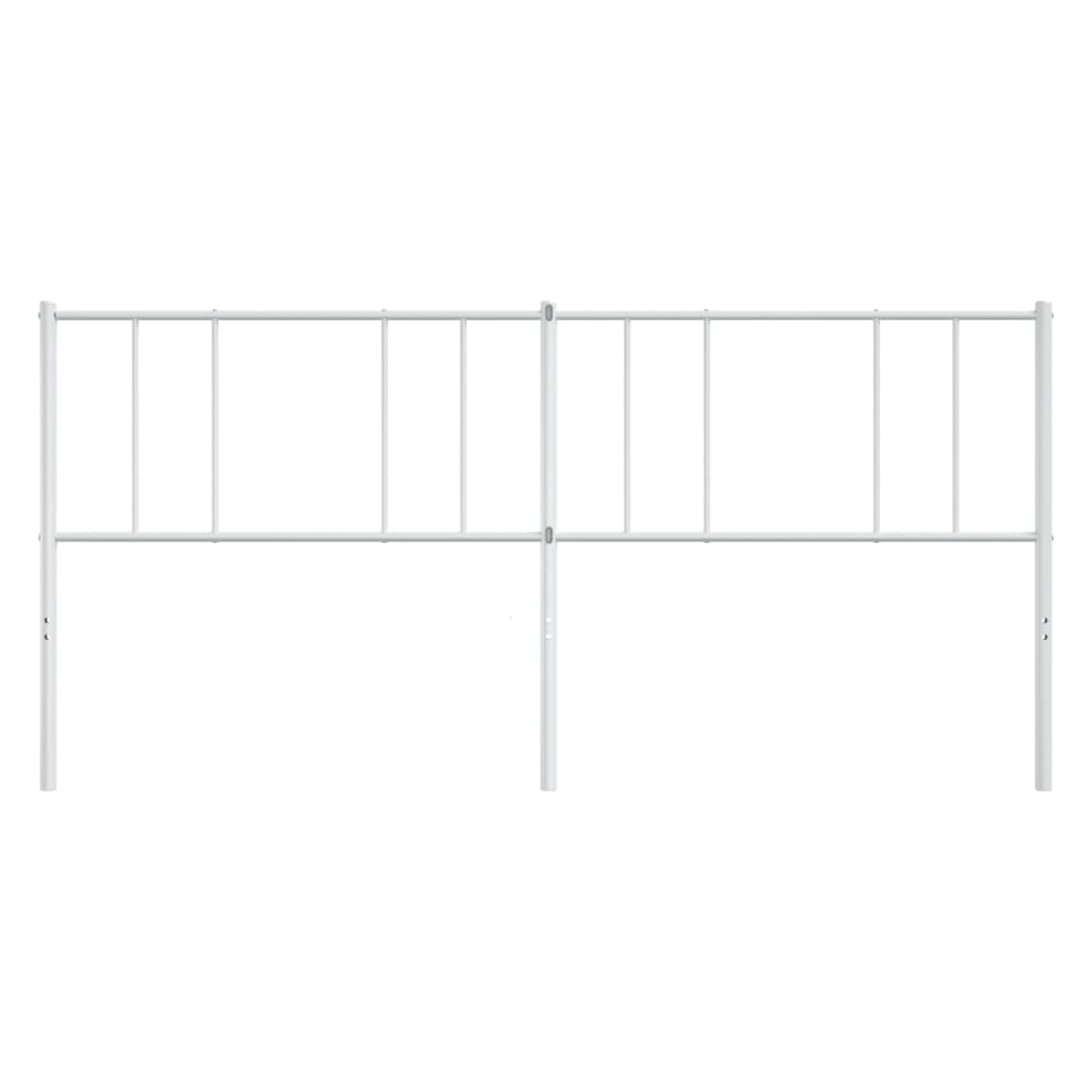 Metal Headboard White 183 cm