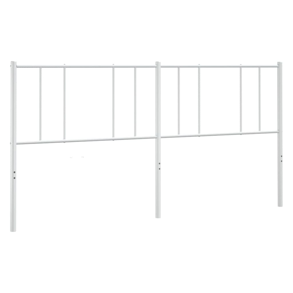 Metal Headboard White 183 cm