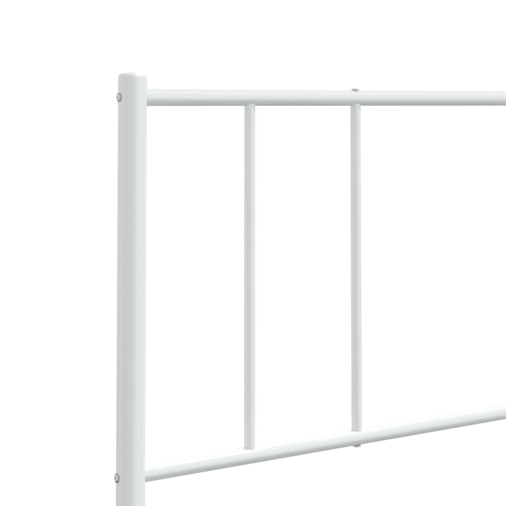 Metal Headboard White 183 cm