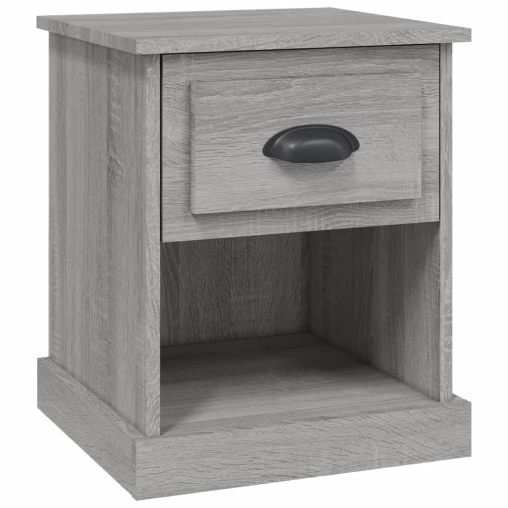 Bedside Cabinet Grey Sonoma 39x39x47.5 cm Engineered Wood