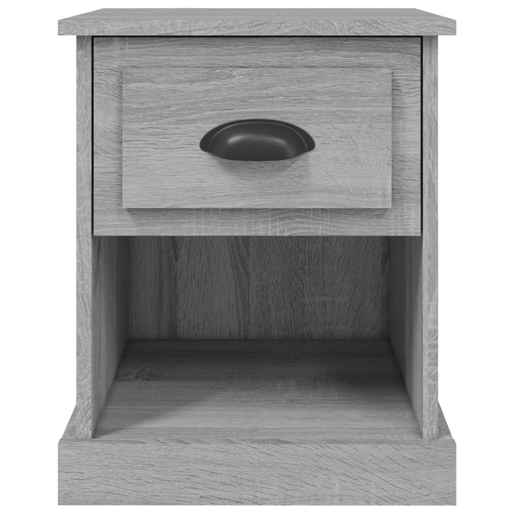 Bedside Cabinet Grey Sonoma 39x39x47.5 cm Engineered Wood