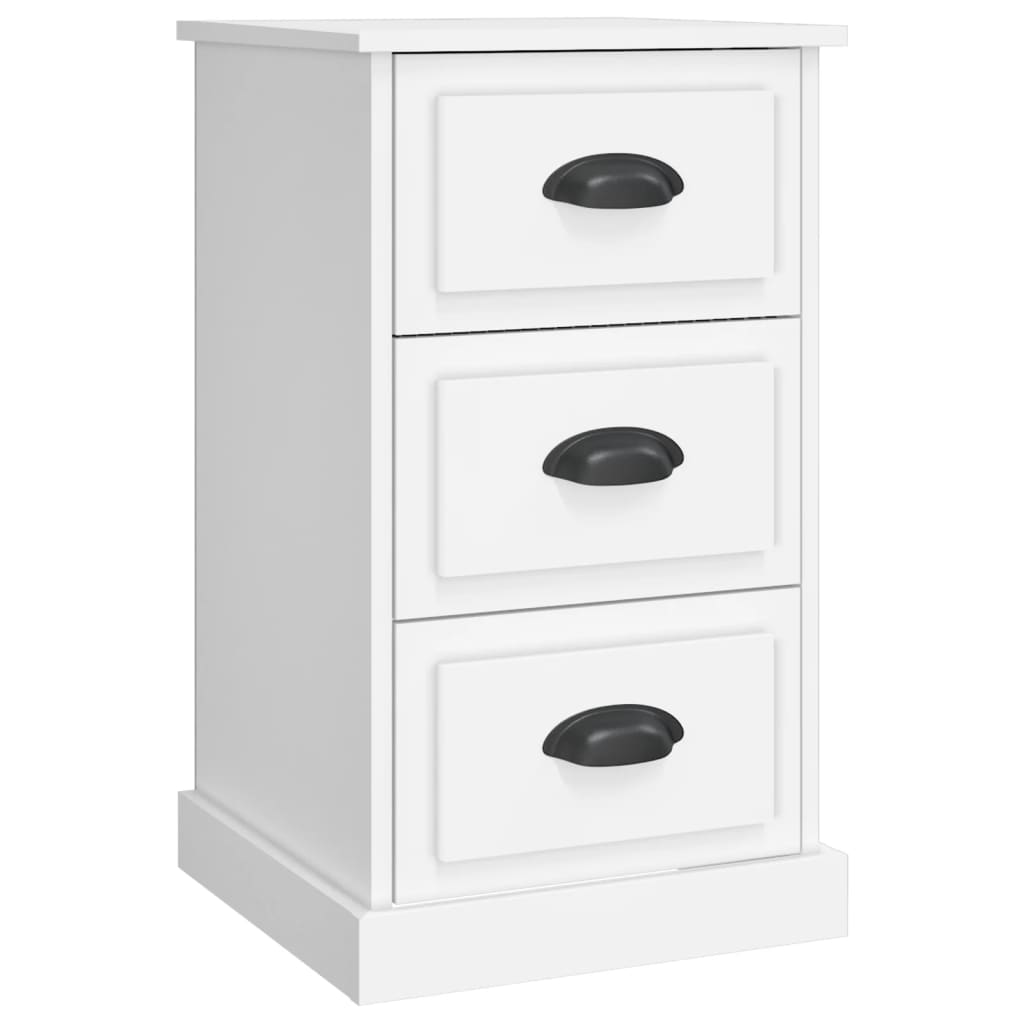 Bedside Cabinet White 39x39x67 cm Engineered Wood