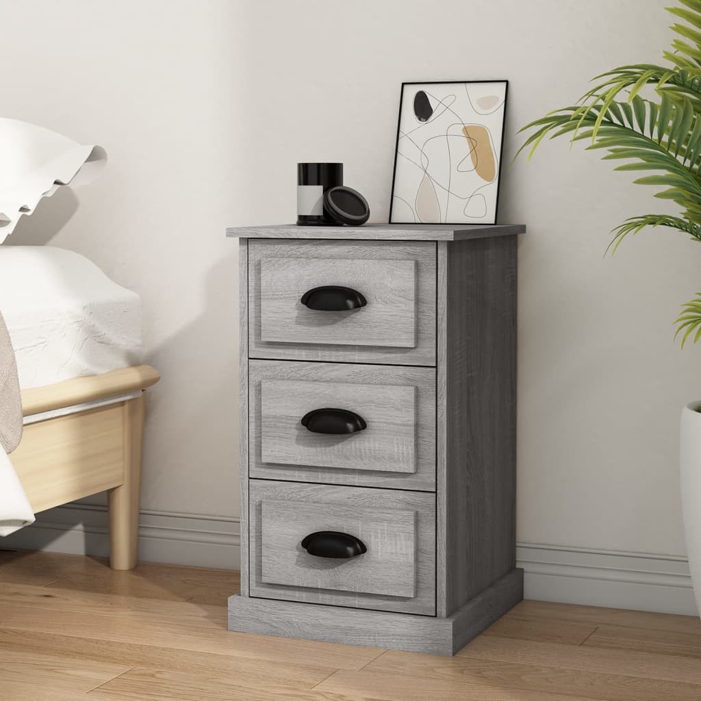 Bedside Cabinet Grey Sonoma 39x39x67 cm Engineered Wood