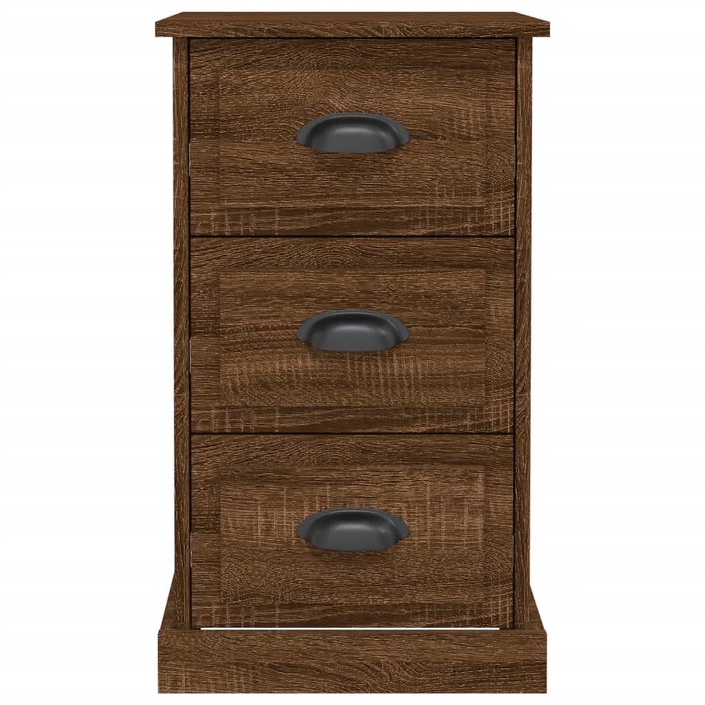 Bedside Cabinet Brown Oak 39x39x67 cm Engineered Wood