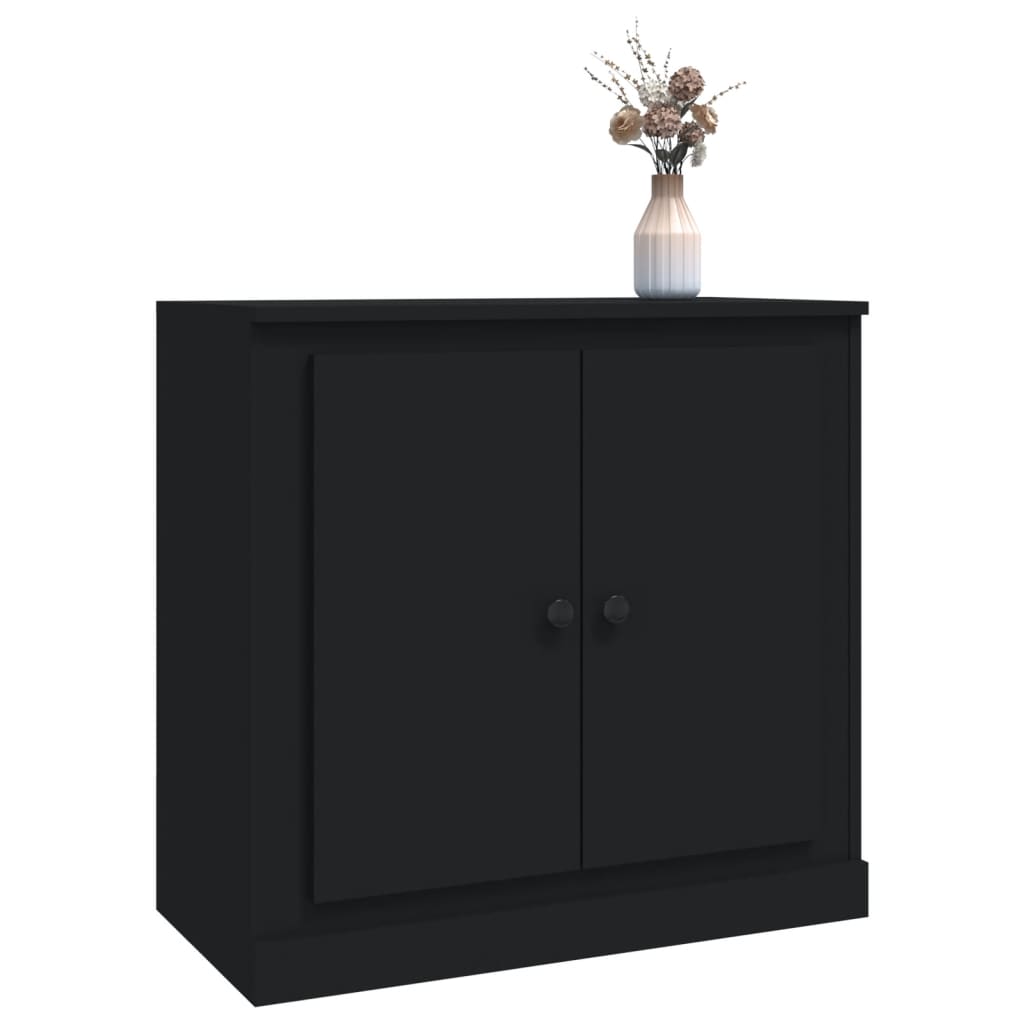 Sideboard Black 70x35.5x67.5 cm Engineered Wood