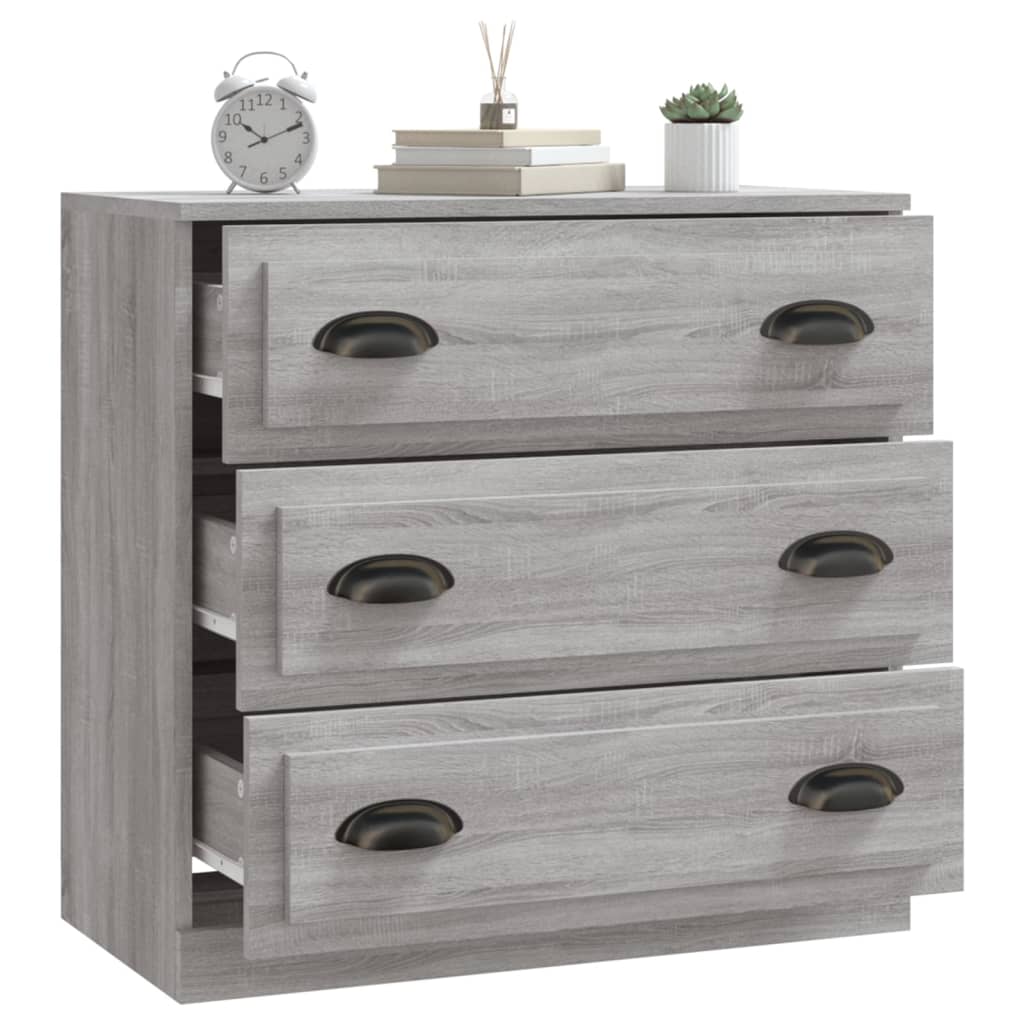 Sideboard Grey Sonoma 70x35.5x67.5 cm Engineered Wood