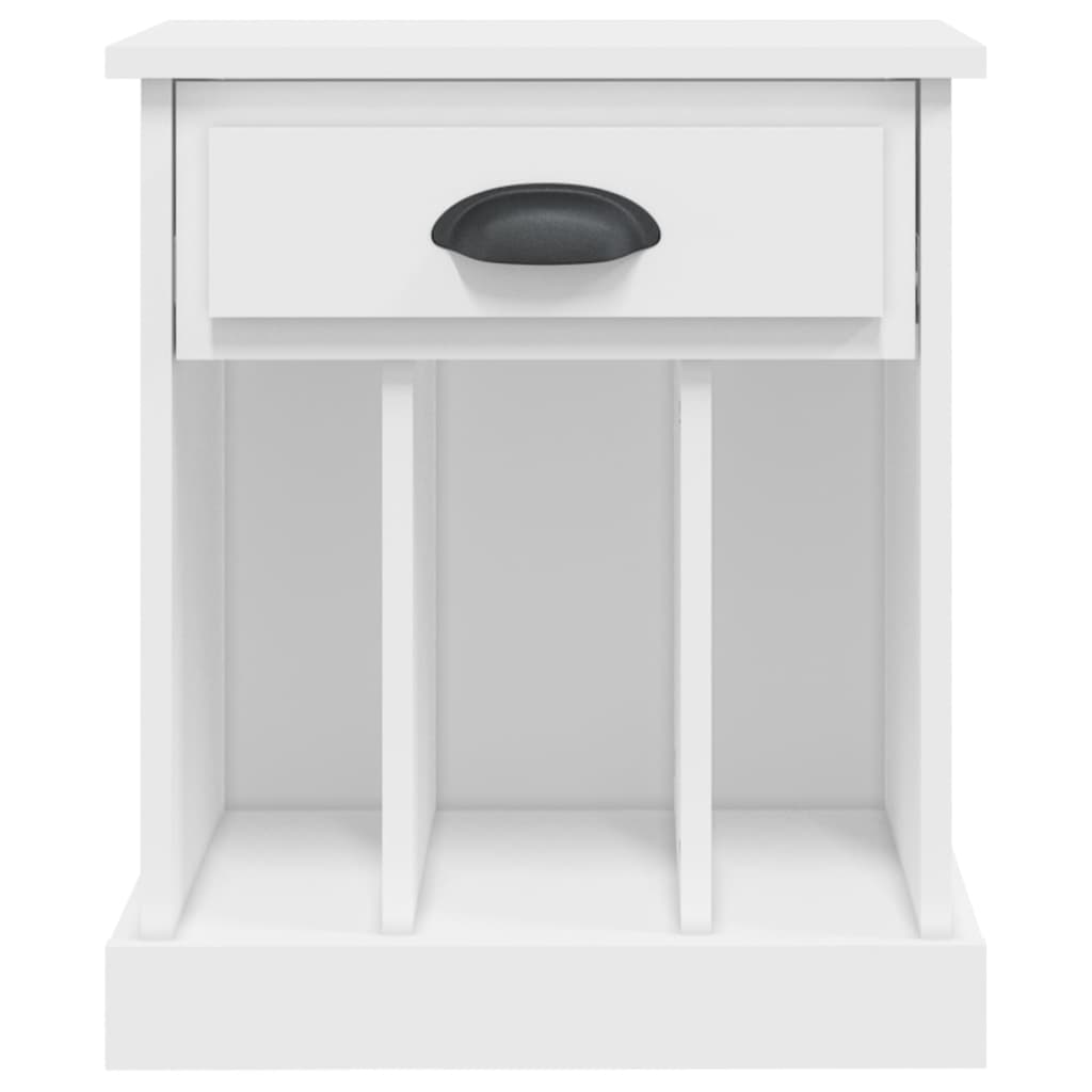 Bedside Cabinet White 43x36x50 cm