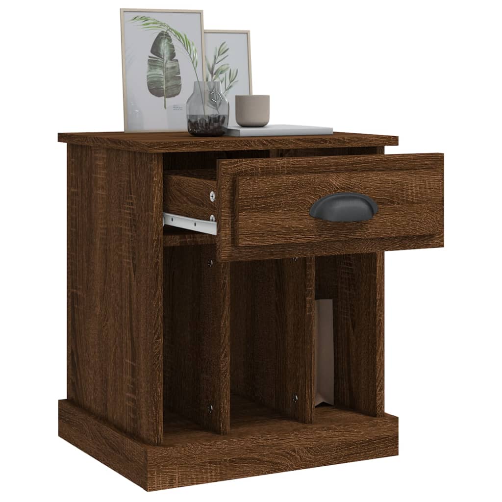 Bedside Cabinet Brown Oak 43x36x50 cm