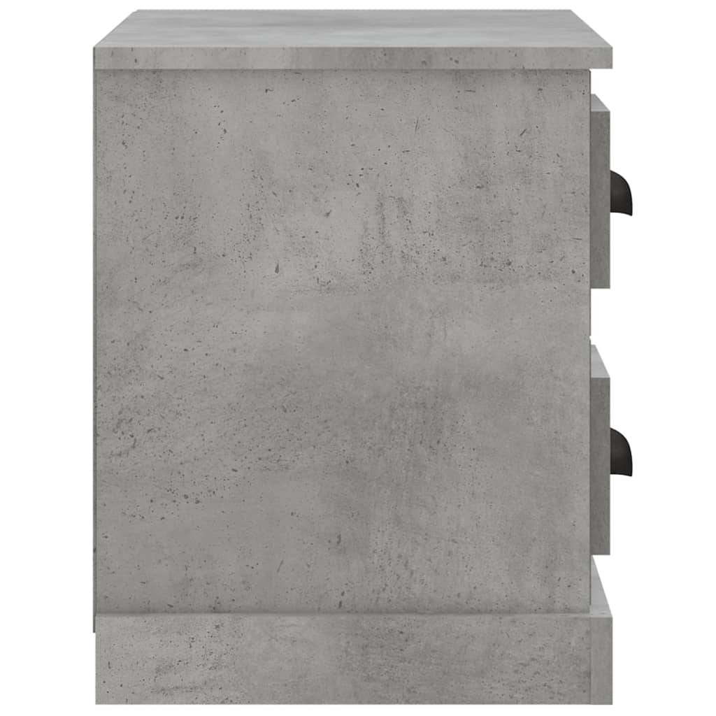 Bedside Cabinet Concrete Grey 60x35.5x45 cm