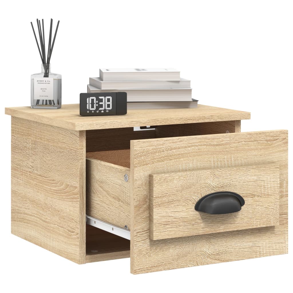 Wall-mounted Bedside Cabinet Sonoma Oak 41.5x36x28cm