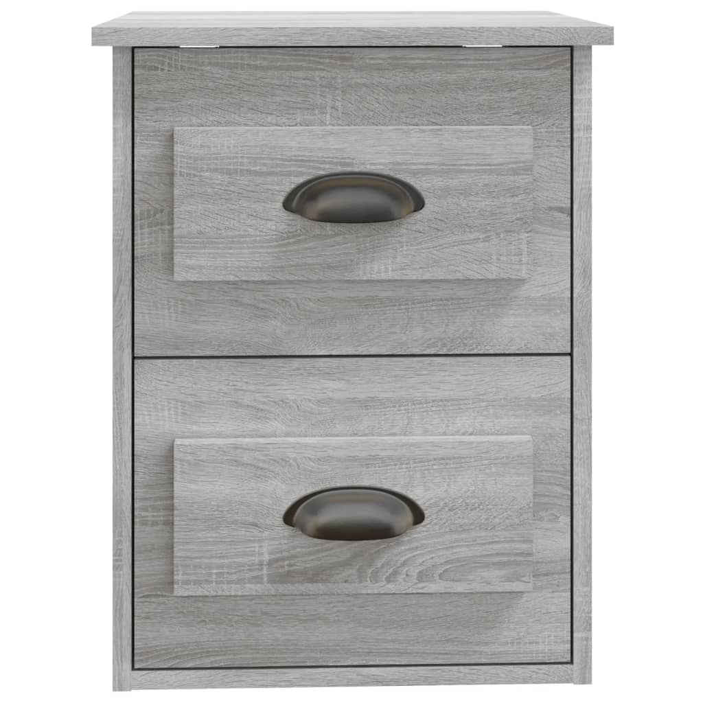 Wall-mounted Bedside Cabinet Grey Sonoma 41.5x36x53cm