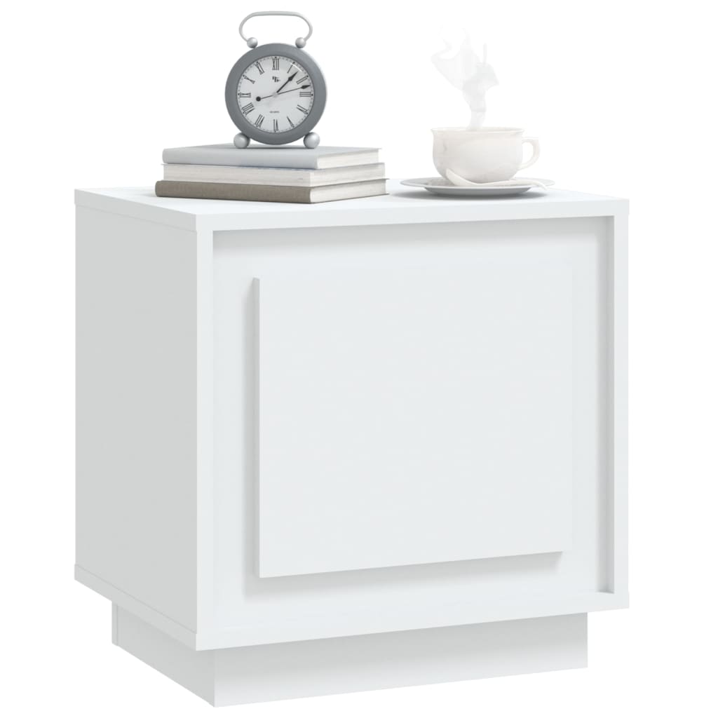 Bedside Cabinets 2 pcs White 44x35x45 cm Engineered Wood