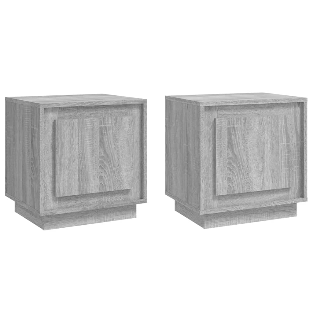 Bedside Cabinets 2 pcs Grey Sonoma 44x35x45 cm Engineered Wood