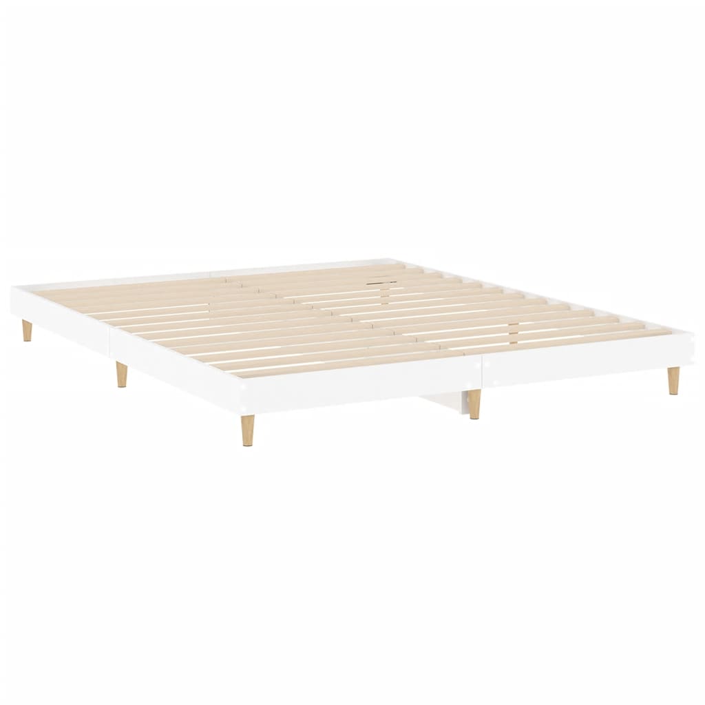 Bed Frame 183X203 Cm King Size Engineered Wood