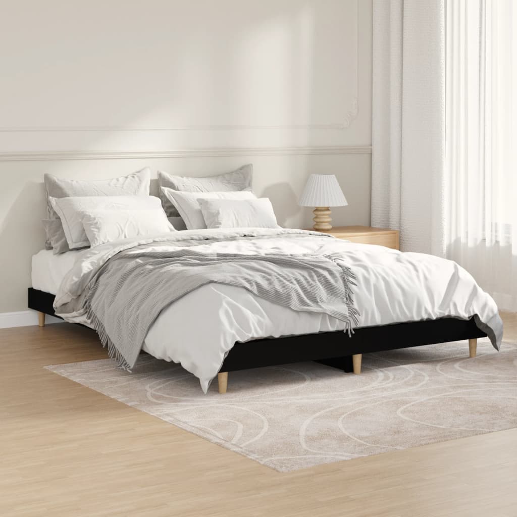 Bed Frame 183X203 Cm King Size Engineered Wood