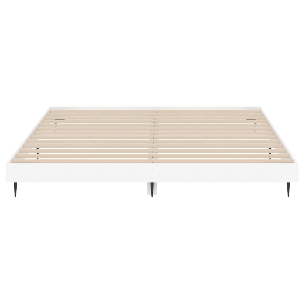 Bed Frame 153X203 Cm Queen Size Engineered Wood