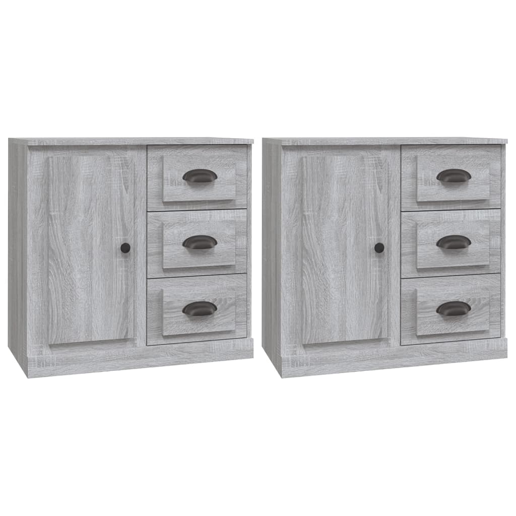 Sideboards 2 pcs Grey Sonoma Engineered Wood