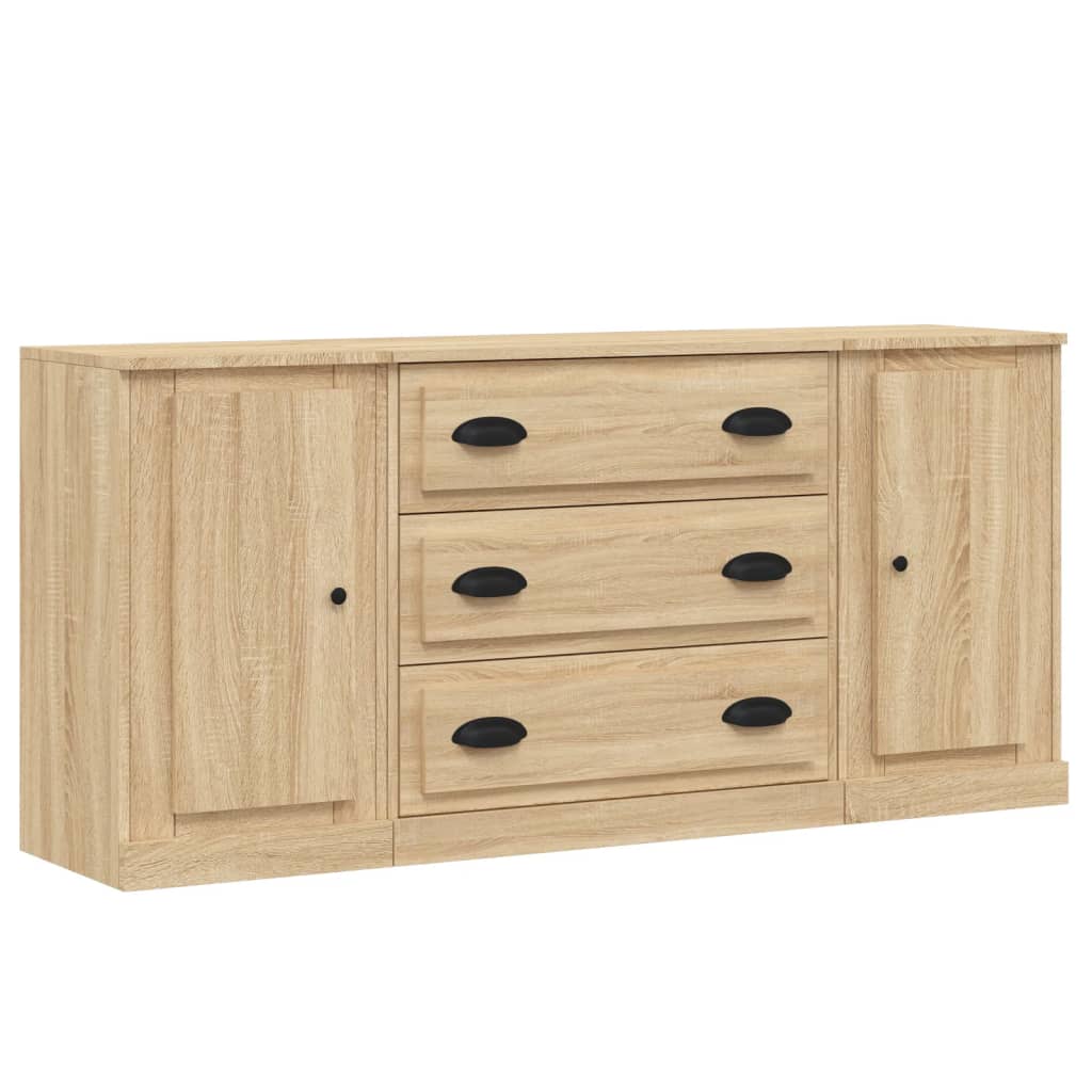 Sideboards 3 pcs Sonoma Oak Engineered Wood