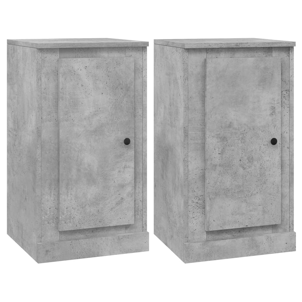 Sideboards 3 pcs Concrete Grey Engineered Wood