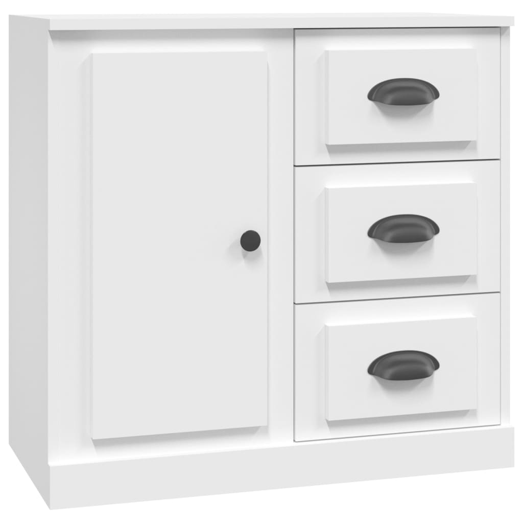 Sideboards 3 pcs White Engineered Wood