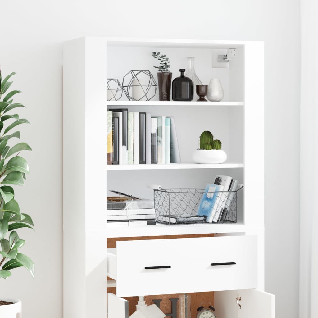 Highboard White Engineered Wood